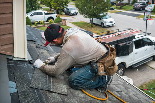 Professional Roof Replacement technician working in Watkins, CO